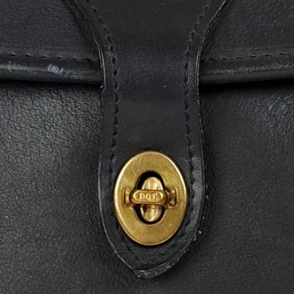 Jack Georges Black Saddle Leather Brief Case